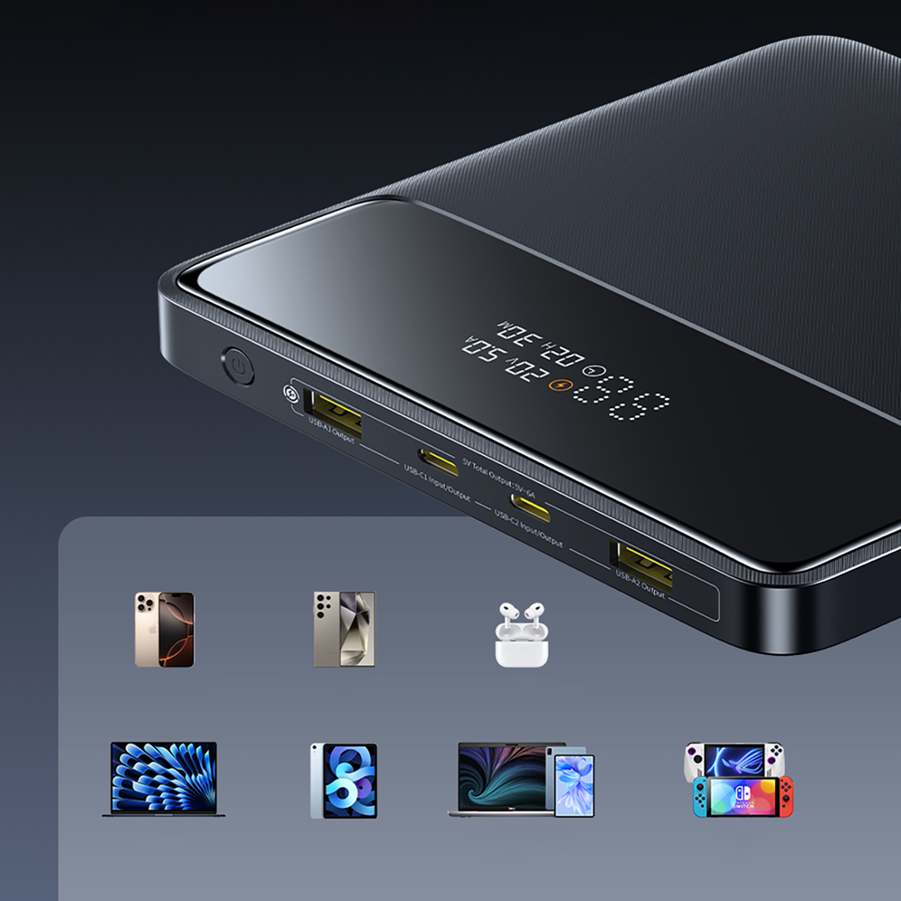 Baseus Blade H1 20000mAh 100W Powerbank kijelzővel - Fekete-7