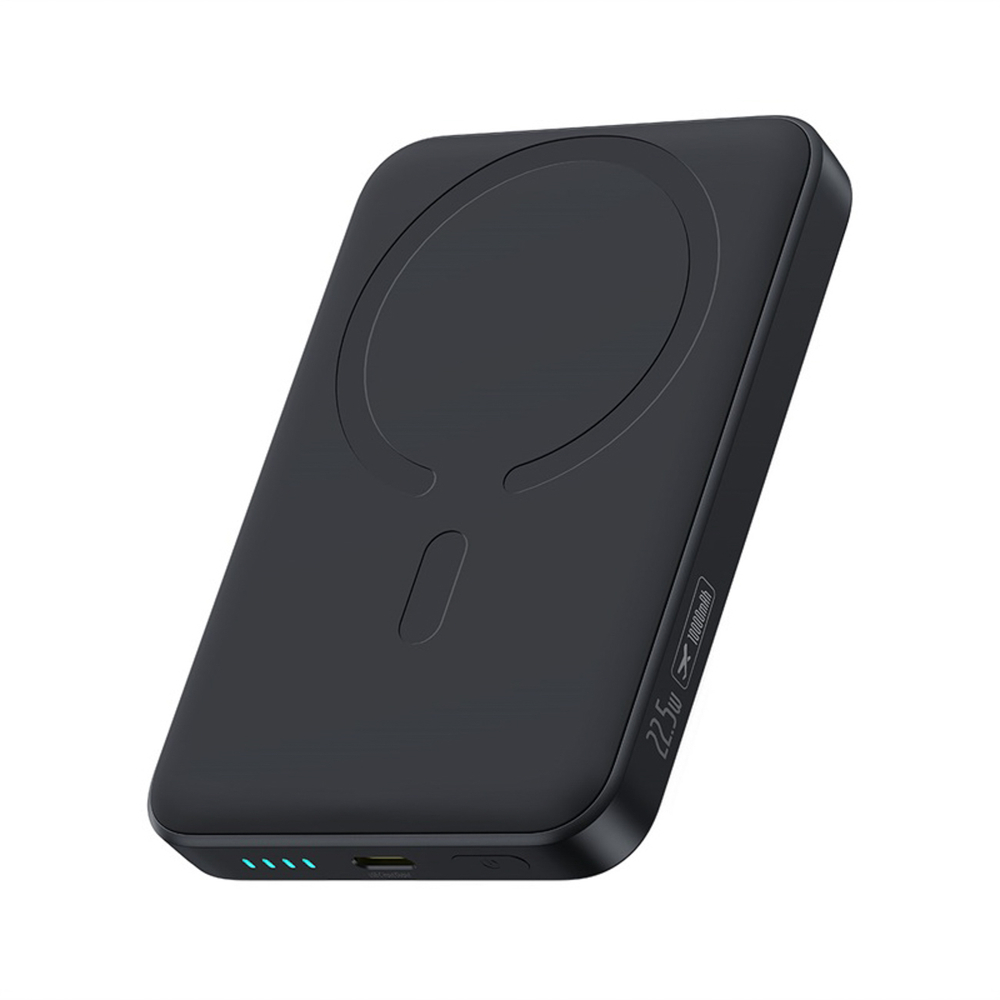  Baseus EnerFill FM11 Ultra-Mini 10000mAh 22.5W MagSafe Kompatibilis Power Bank Baseus Simple USB-C 20V/3A 30 cm Kábellel - Fekete-0