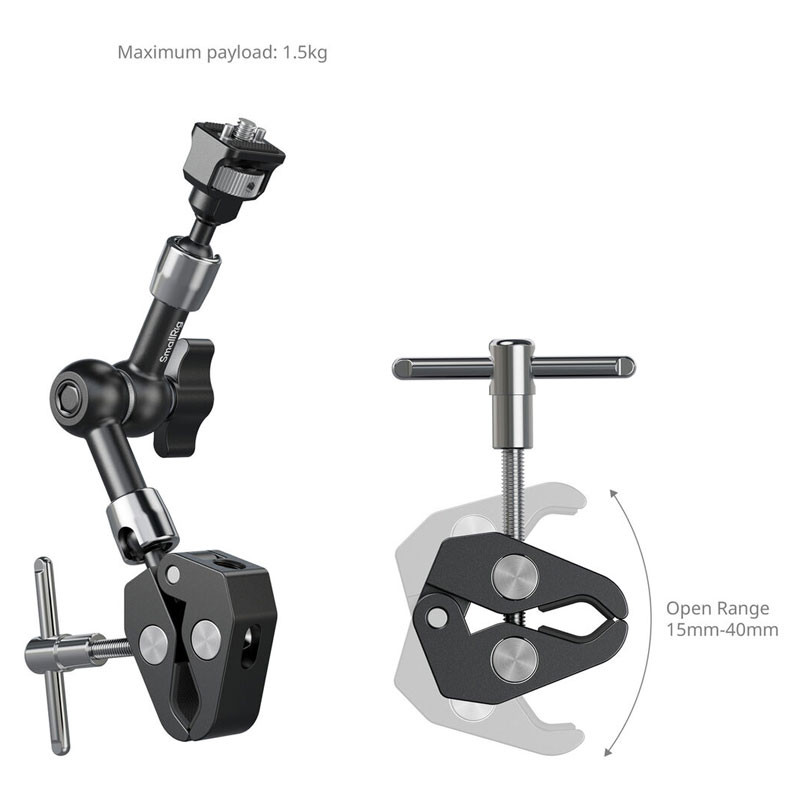 Smallrig 5310 Magic Arm with Crab-Shaped Clamp 17cm-2