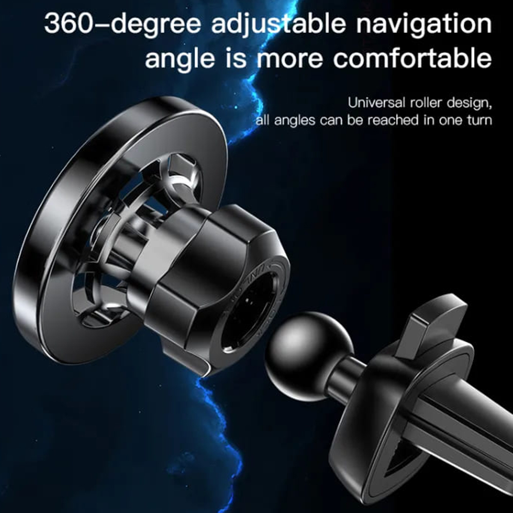 Yesido - Autós Telefontartó (C158) - Szélvédőre, Műszerfalra, Szellőzőrácsra - Fekete-3