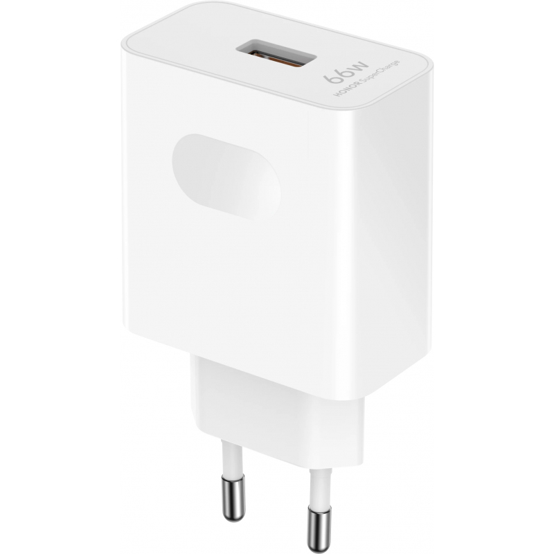 Honor HN-110600E00, 66W, 6A, 1 x USB-A hálózati adapter USB-C Kábellel, Fehér 5503AAHX-1