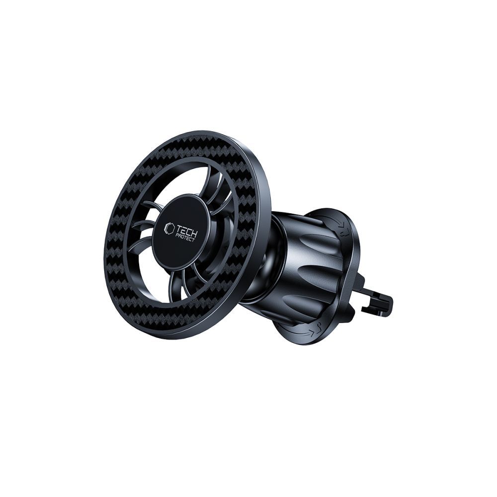 N56 Tech-Protect Mágneses Magsafe szellőző autós tartó Karbon Fekete-2