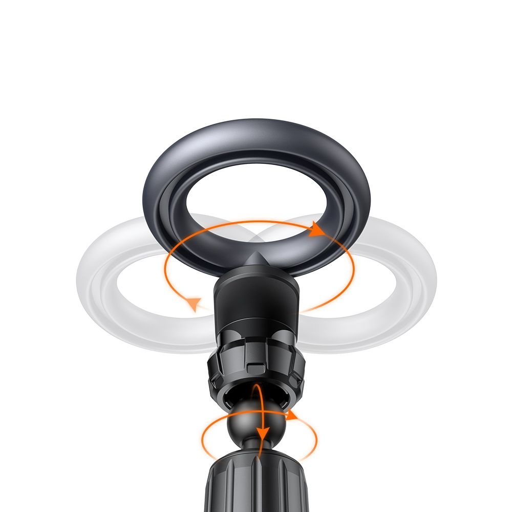 Autós tartó Mcdodo - Mágneses tartó (CM-6260) - Légbeömlőre, 360°-ban állítható forgatás, Erős mágnes - Fekete-3