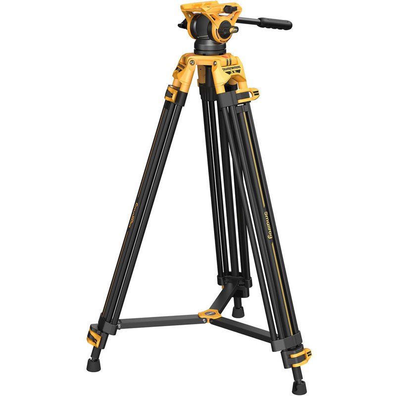 Smallrig 5523 Video Tripod with Heavy-Duty Fluid Head AD-01 (Bumblebee Edition)-0