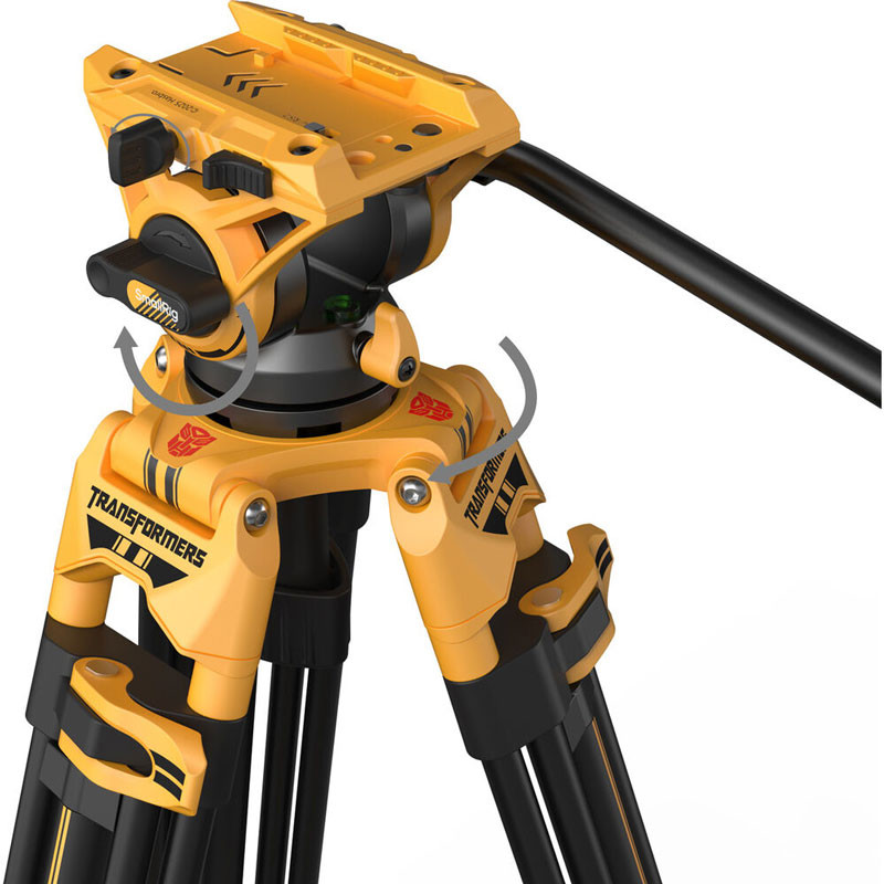 Smallrig 5523 Video Tripod with Heavy-Duty Fluid Head AD-01 (Bumblebee Edition)-5