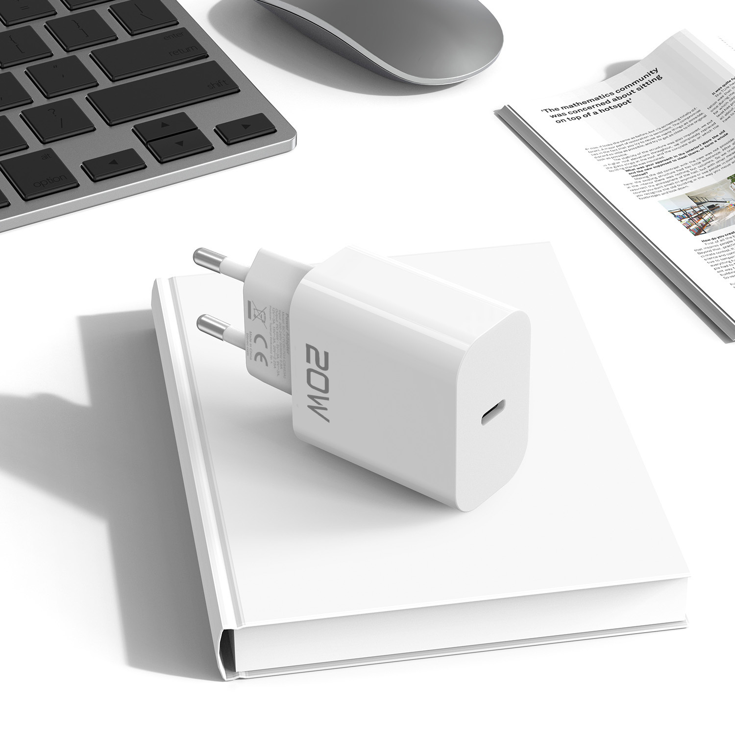 Blavec fali töltő BC-9 - USB-C - PD 20W 3A (TCBC9-CW203A) fehér-3