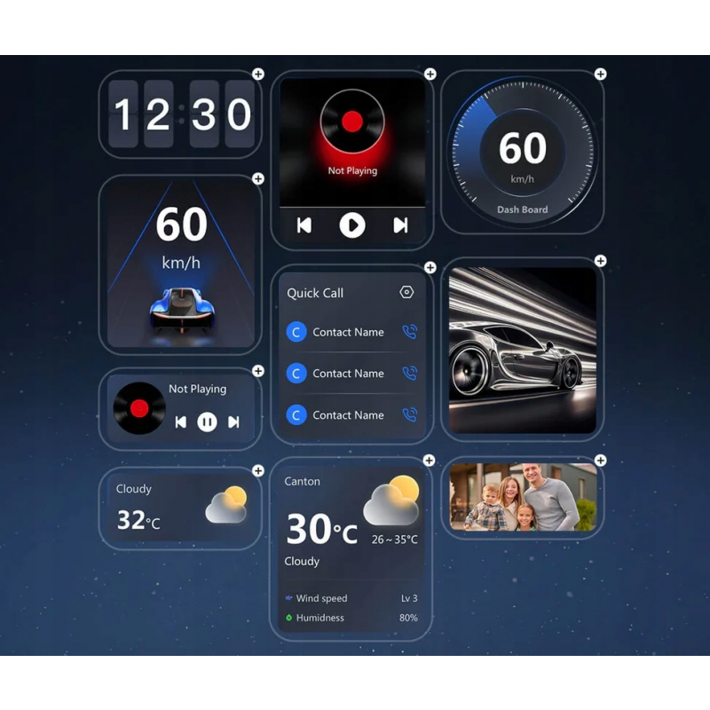 Wireless Carplay / Android Auto adapter Ottocast OttoAibox P3 Lite Apple iPhone / Android sorozathoz, fekete-1