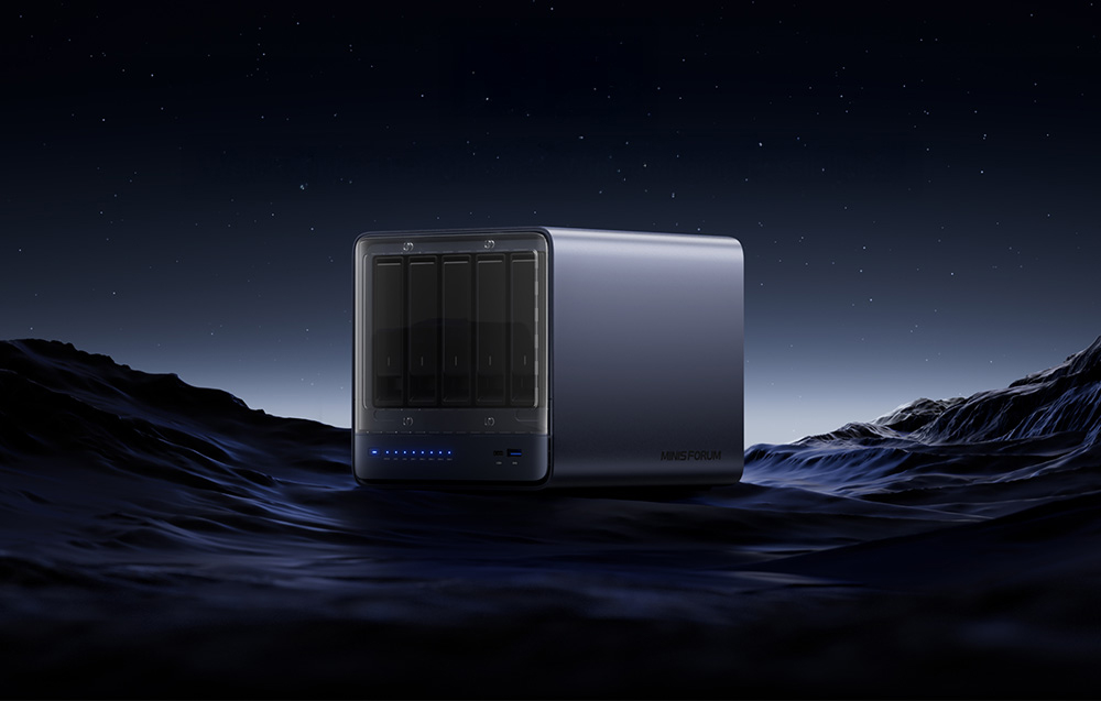 MINIS PC Minis Forum NAS N5 AMD Ryzen 7 H255, 16GB+128GB OS tárolás-8