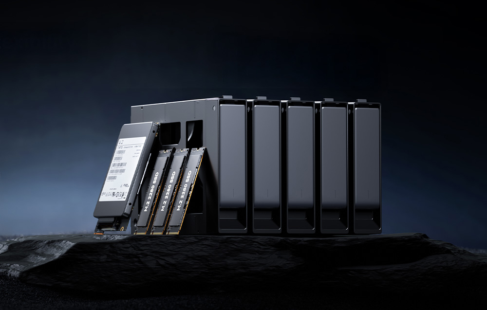 MINIS PC Minis Forum NAS N5 AMD Ryzen 7 H255, 16GB+128GB OS tárolás-5