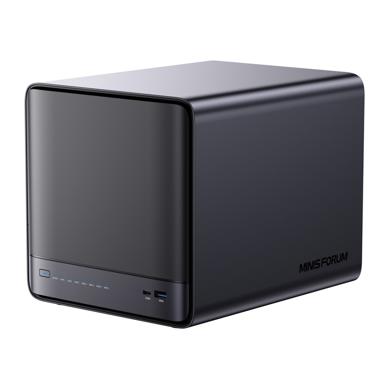 MINI-PC Minis Forum NAS N5 Pro AMD Ryzen AI 9 HX Pro 370, 32GB+128GB O-0