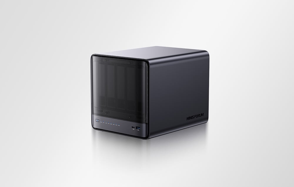 MINI-PC Minis Forum NAS N5 Pro AMD Ryzen AI 9 HX Pro 370, 32GB+128GB O-1