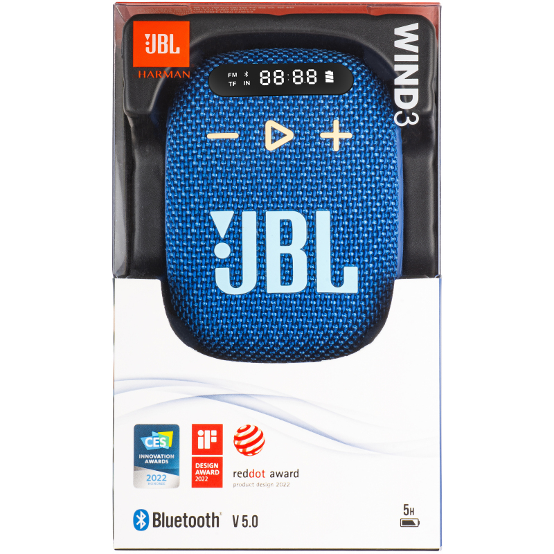 Bluetooth Hangszóró JBL Wind 3, 5W, Vízálló, Kék JBLWIND3BLU-3