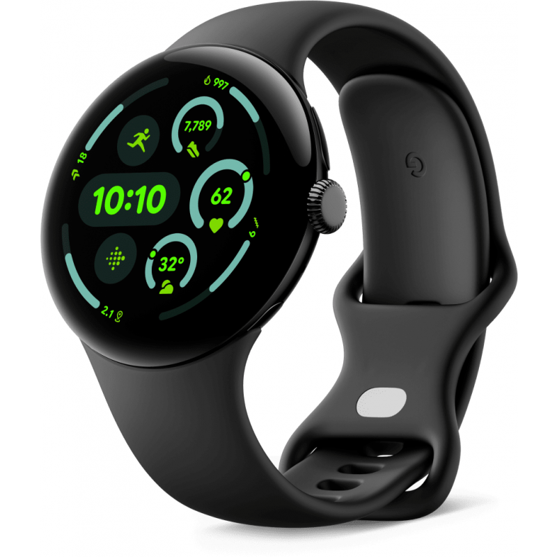 Google Pixel Watch 3, 45mm, Fekete Obszidián GA05785-DE-0