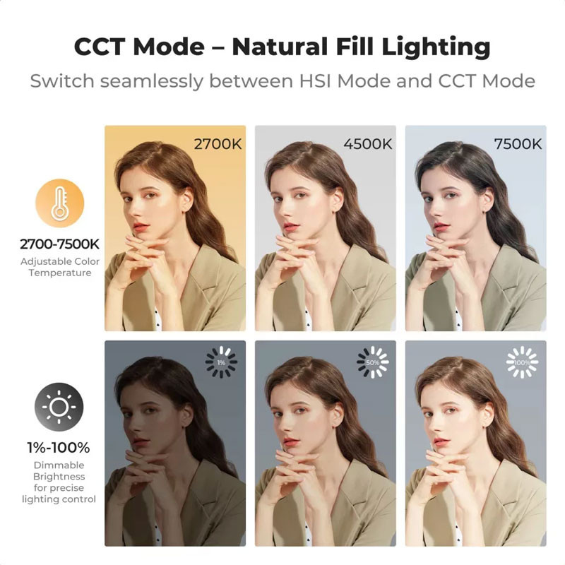 K&F Concept 12W RGB LED lámpa-3