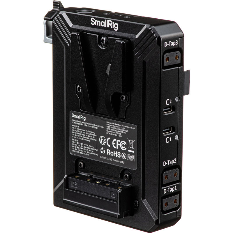 Smallrig 5226 V-Mount Battery Mount Plate Kit for 15mm LWS Rods-1
