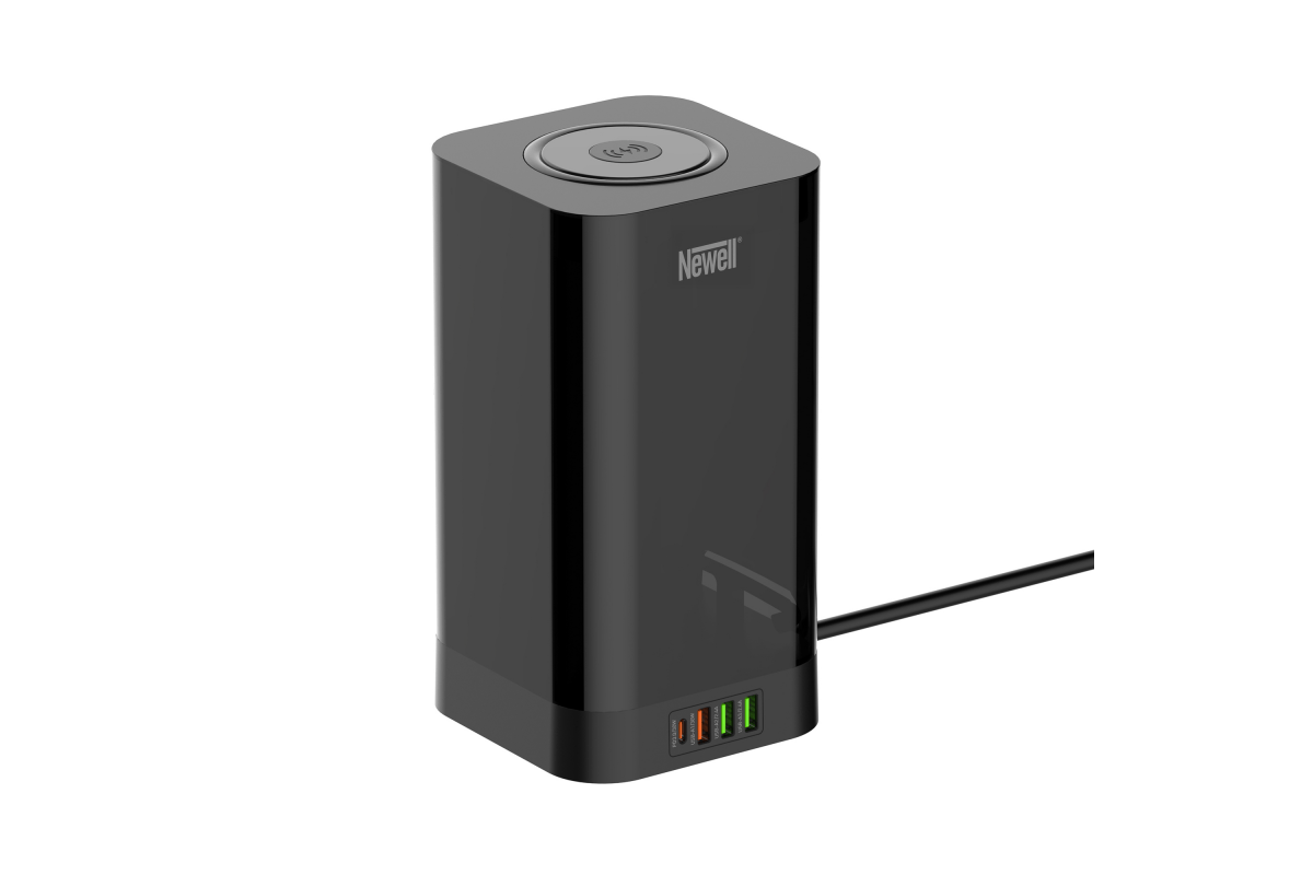 Newell GaN Power Cube hosszabbító és töltőközpont: 8 az 1-ben - vezeték nélküli töltővel-0