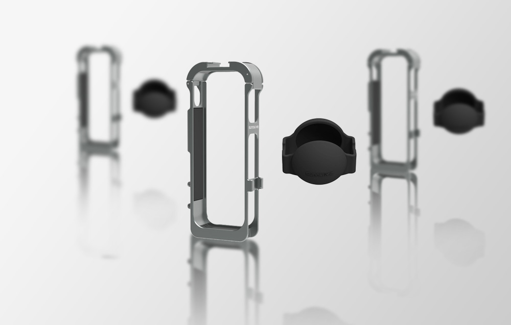 Sunnylife fém mágneses keret szilikon lencsevédővel Insta360 X5 készülékhez-7