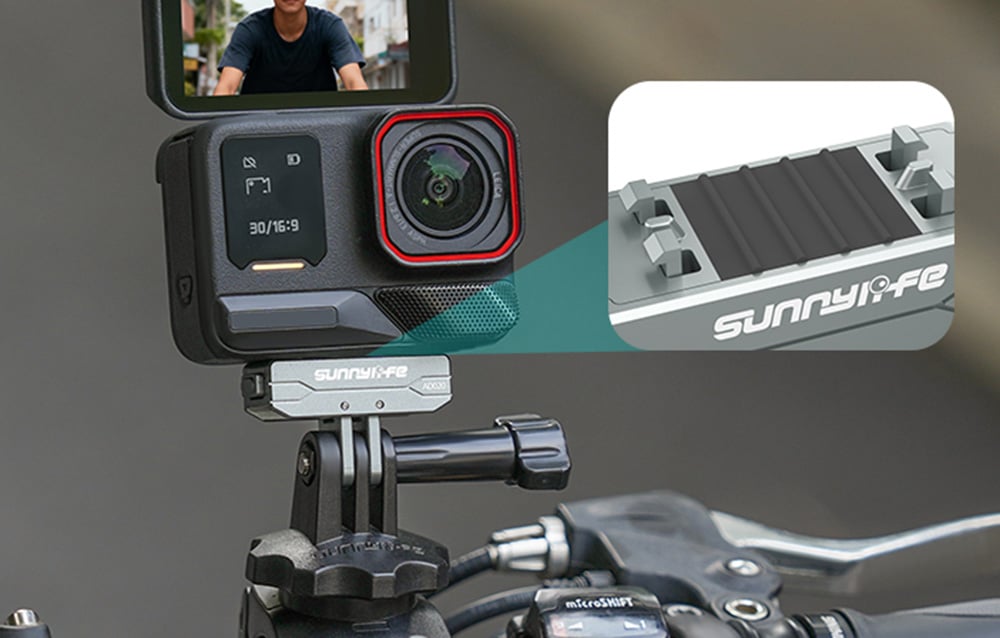 Alumínium Ötvözet Mágneses Adapter Sunnylife AD020 az Insta360 X5 / Ace / Ace Pro 2 / 1 számára-3