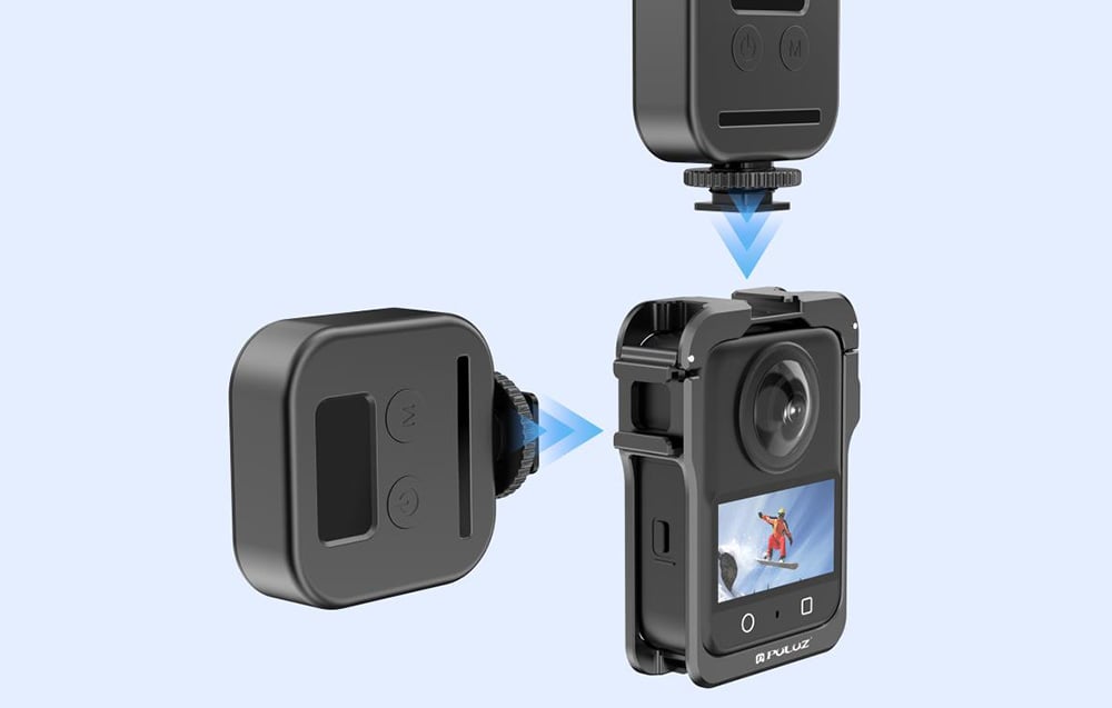 Védő ketrec Puluz DJI Osmo 360 (Fekete)-2