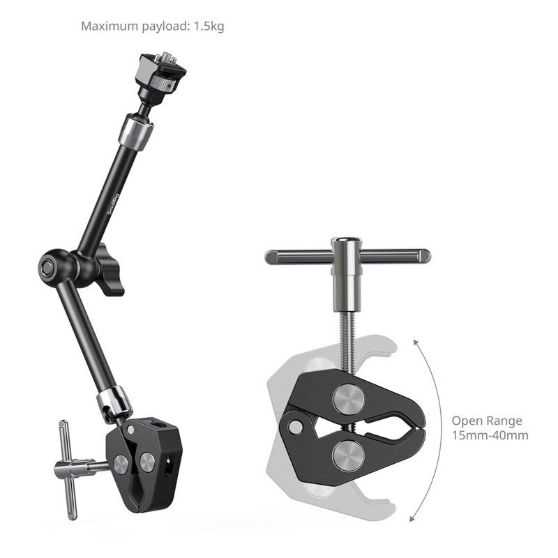 Smallrig 5311 Magic Arm with Crab-Shaped Clamp 28cm-2
