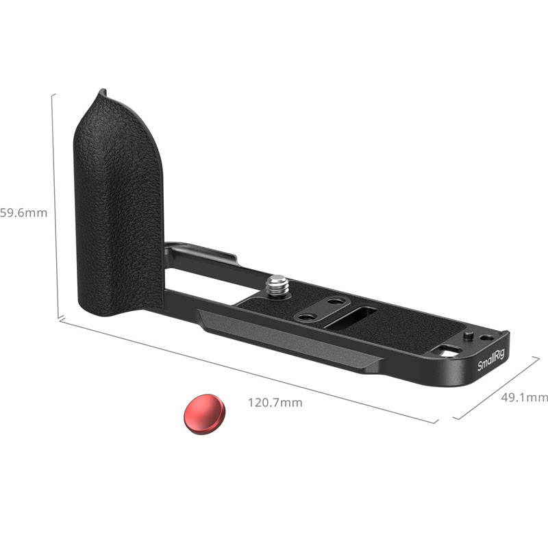 Smallrig 5663 L-Shaped Mount Plate with Silicone Handle for Fujifilm X-T30 / T30 II / T30 III Black-2