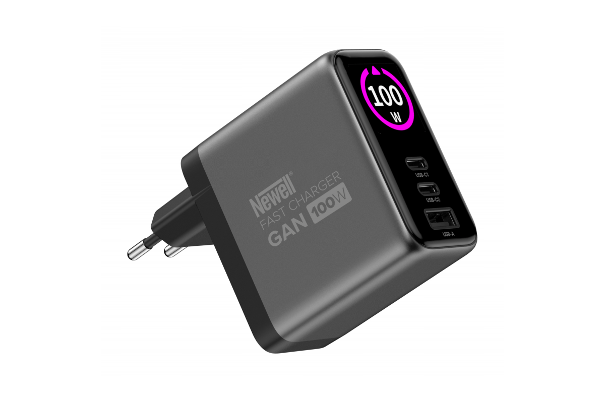 Newell GaN 100 W-os TFT töltő – EU-0
