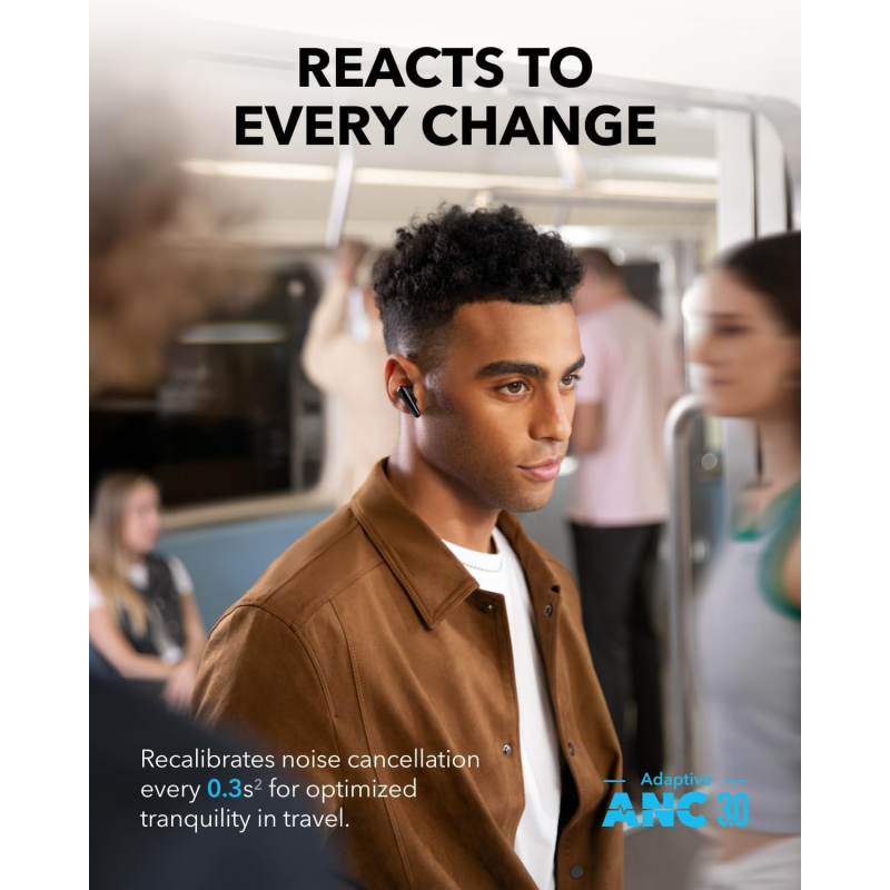 Anker Soundcore Liberty 4 Pro, Fekete Vezeték nélküli fülhallgató-4