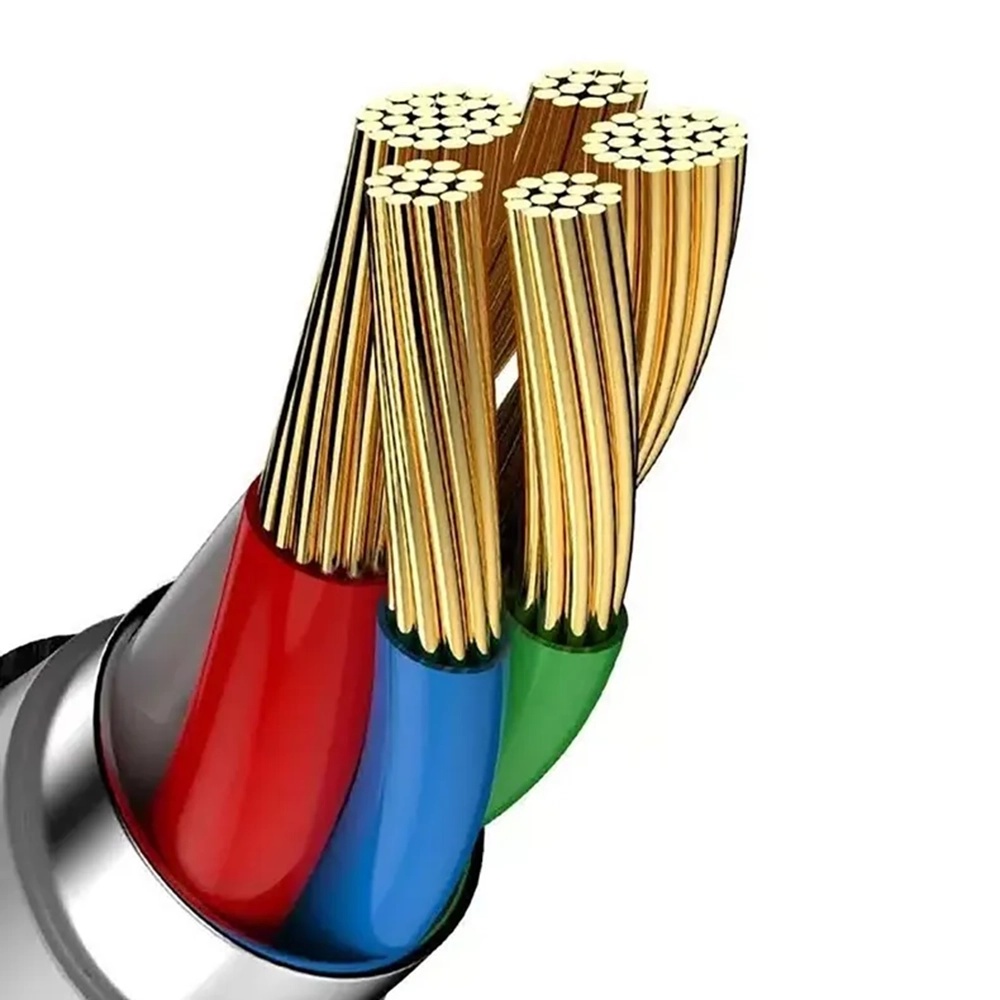 USB-C to USB-C, 60W, 2m Fekete / Szürke Baseus - (3 darabos) Data Cable Cafule (E0418501)-4