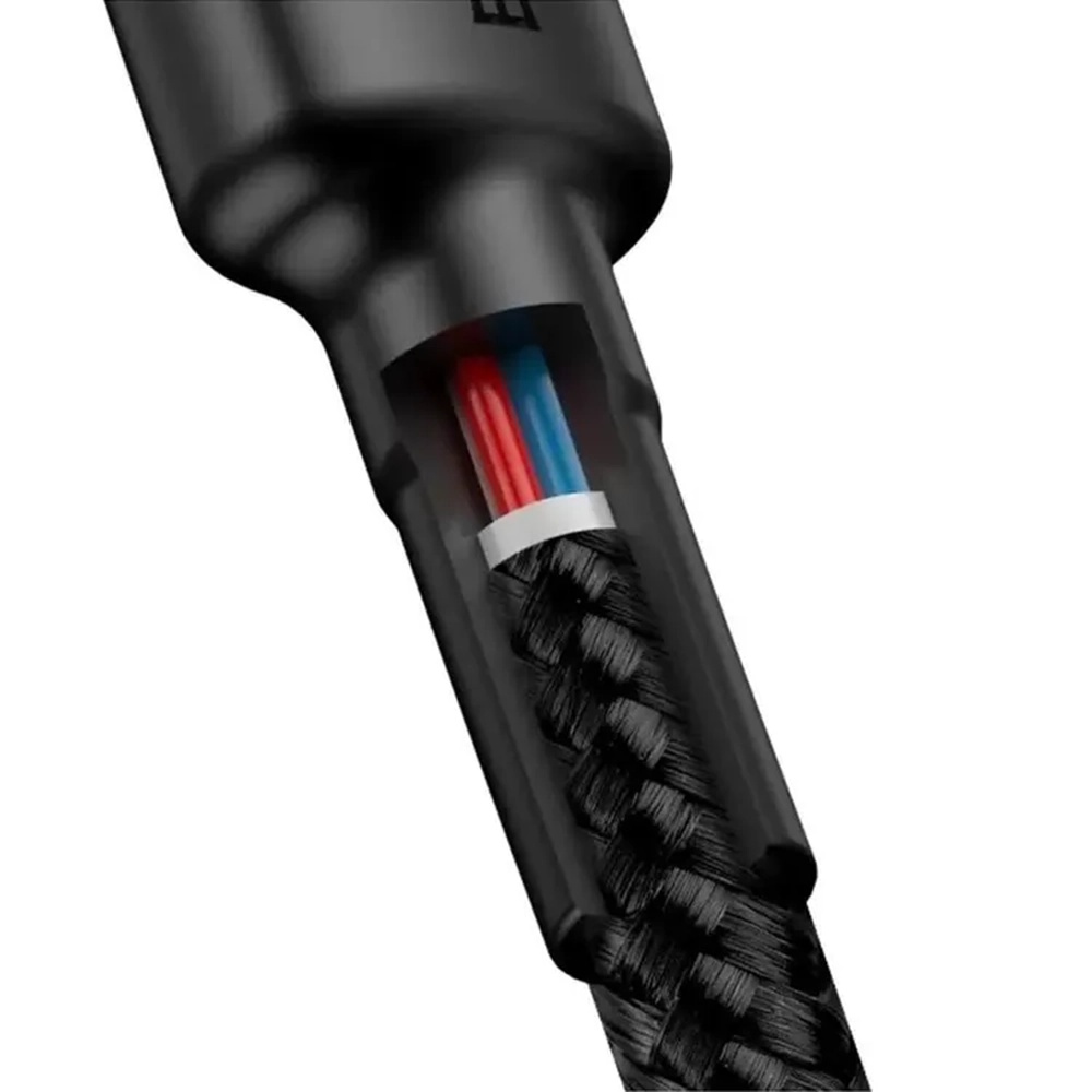 USB-C to USB-C, 60W, 2m Fekete / Szürke Baseus - (3 darabos) Data Cable Cafule (E0418501)-5
