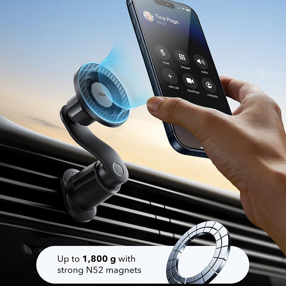 Szellőzőre erősíthető Magsafe telefontartó ESR Autós tartó OmniLock (2B52301)-4