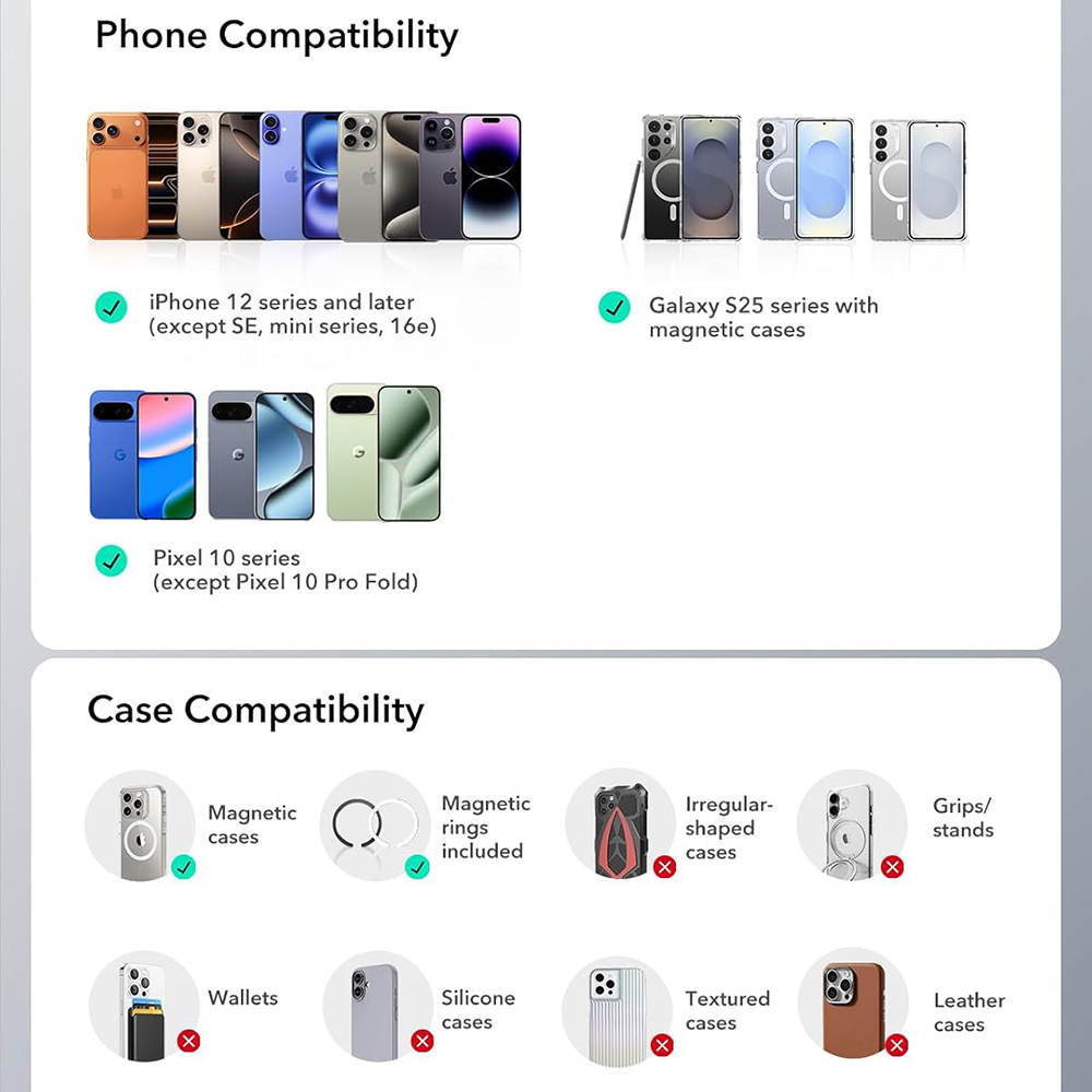 Szellőzőre erősíthető Magsafe telefontartó ESR Autós tartó OmniLock (2B52301)-6