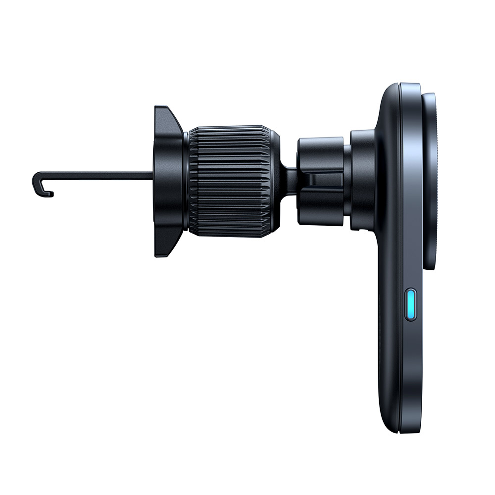 Baseus PrimeTrip VC1 Pro Vezeték nélküli autós tartó légbeömlőre, Type-C, 15W, Qi2, hűtőventilátorral - Fekete-1