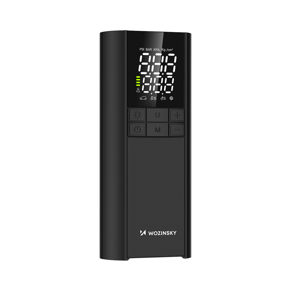 Wozinsky WPEP-8000 kompresszor, elektromos pumpa, 8000mAh power bank, zseblámpa - fekete-13