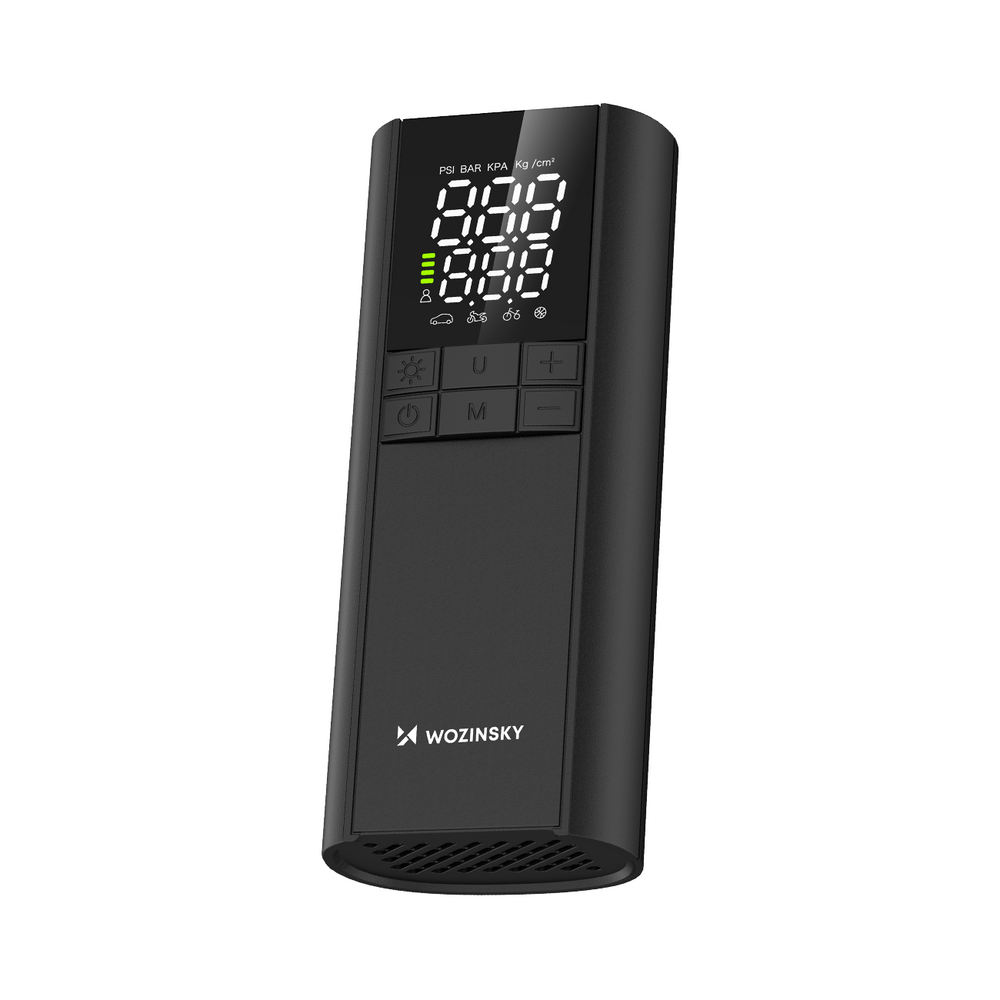 Wozinsky WPEP-8000 kompresszor, elektromos pumpa, 8000mAh power bank, zseblámpa - fekete-11