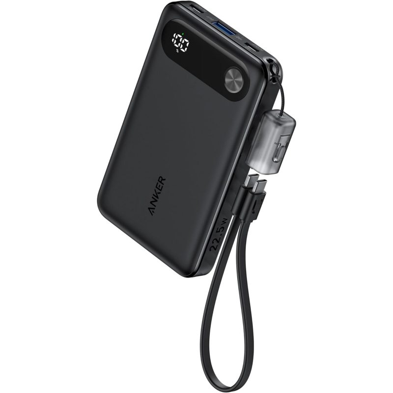 Powerbank Anker PowerCore, 10000mAh, 22.5W, QC + PD, Fekete A1257G11-0