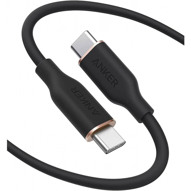 USB-C to USB-C Kábel Anker PowerLine III, 100W, 5A, 0.9m, Fekete A8552H11-0
