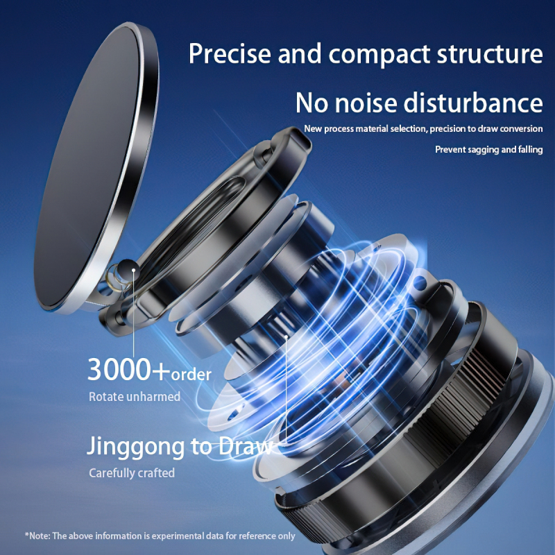 XO DESIGN C177, Univerzális, Fekete mágneses autós tartó magsafe-2