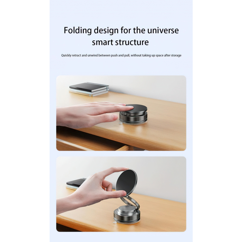 XO DESIGN C177, Univerzális, Fekete mágneses autós tartó magsafe-4