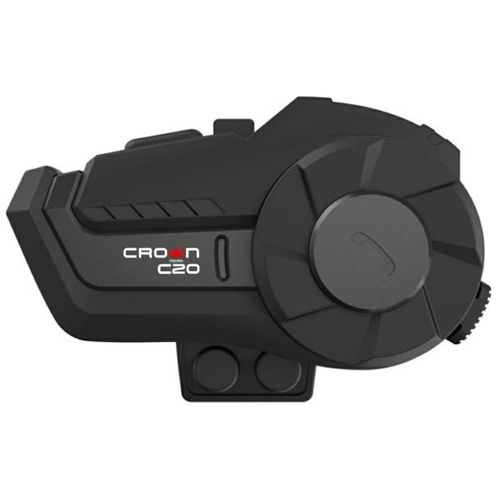 Crown C20 Motorkerékpár Intercom Bluetooth 5.1 fekete-0