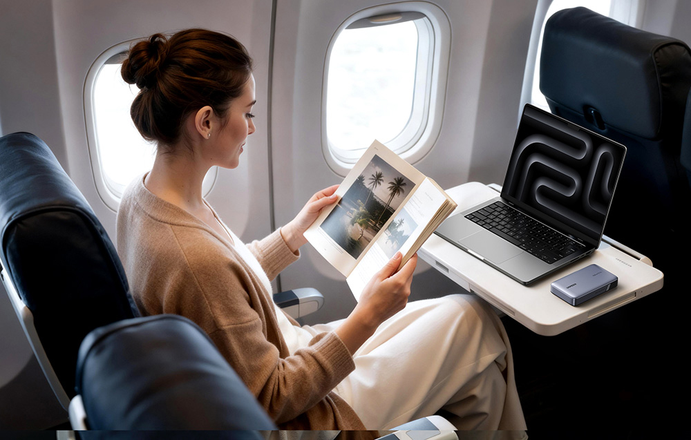 UGREEN PB551 Power Bank, 20000 mAh, 145W, retractable cable-4