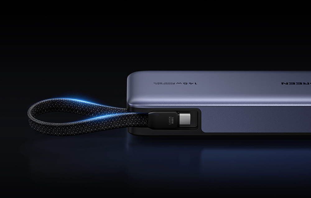 UGREEN PB551 Power Bank, 20000 mAh, 145W, retractable cable-3