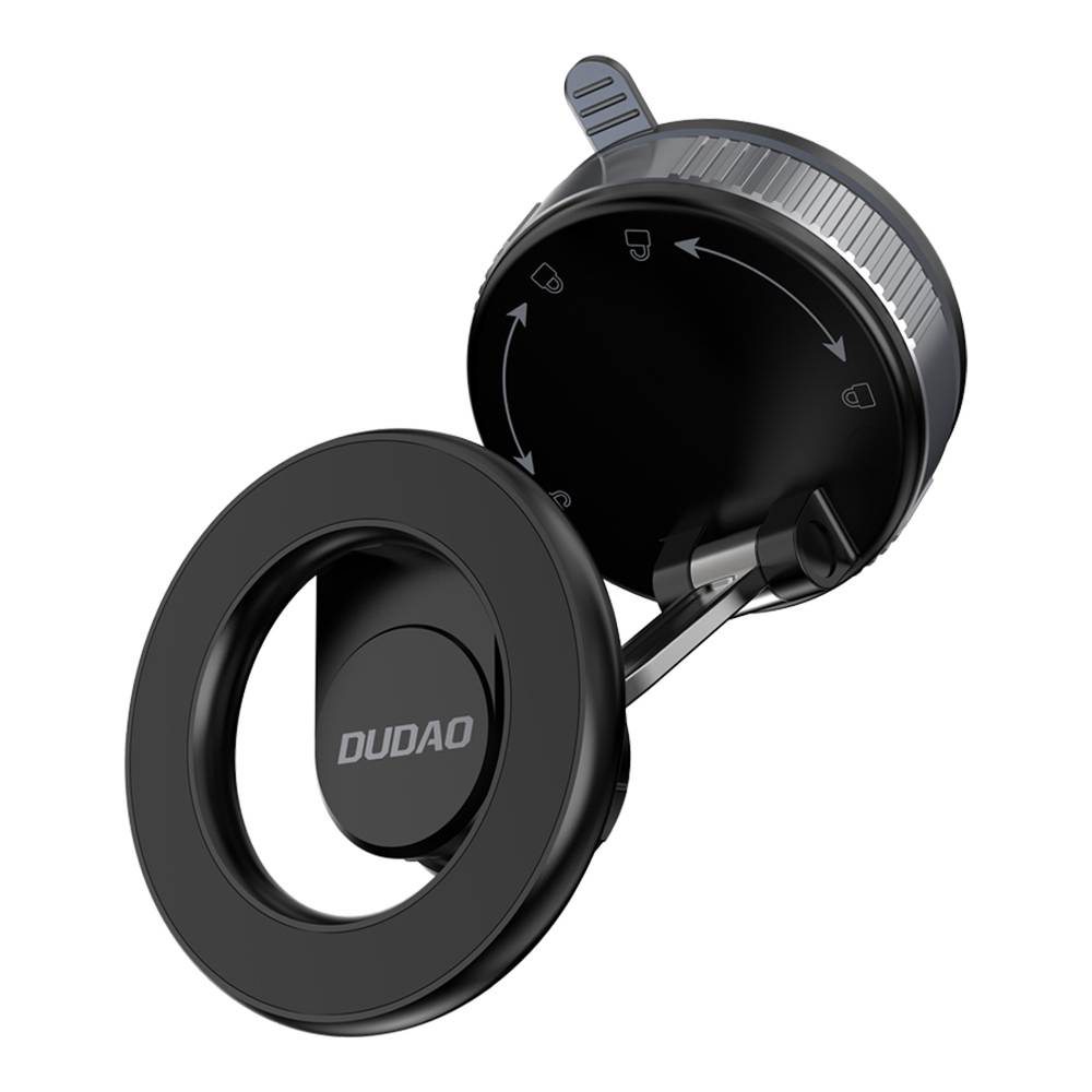 Dudao F24X MagSafe Kompatibilis Autós Tartó Tapadókoronggal - Fekete-2
