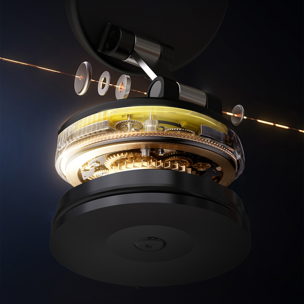 Dudao F24PRO MagSafe Kompatibilis Autós Tartó Szélvédőre vagy Műszerfalra Tapadókoronggal - Fekete-4