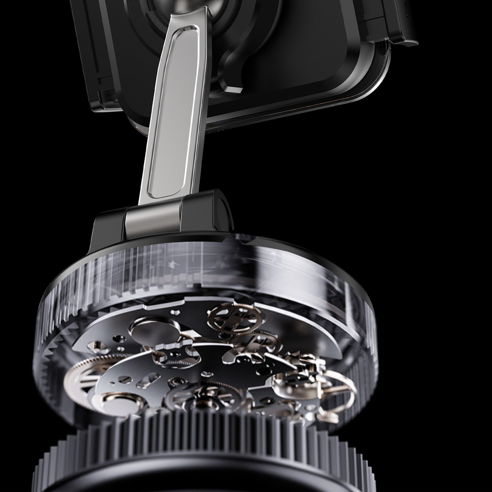 Dudao F24PLUS műszerfalra erősíthető autós telefontartó tapadókoronggal - Fekete-3