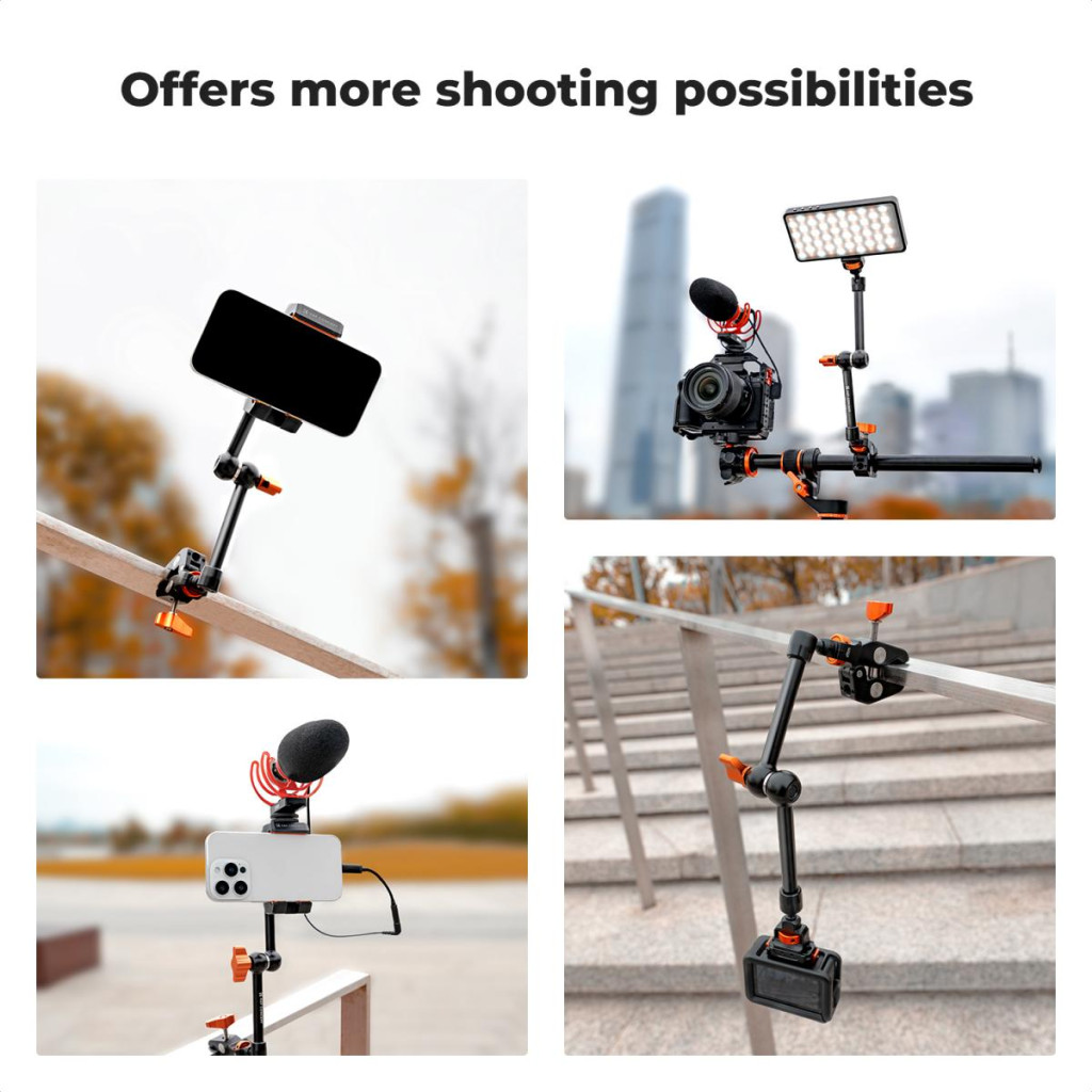 K&F CONCEPT MS33 MAGIC ARM WITH SUPER CLAMP-6