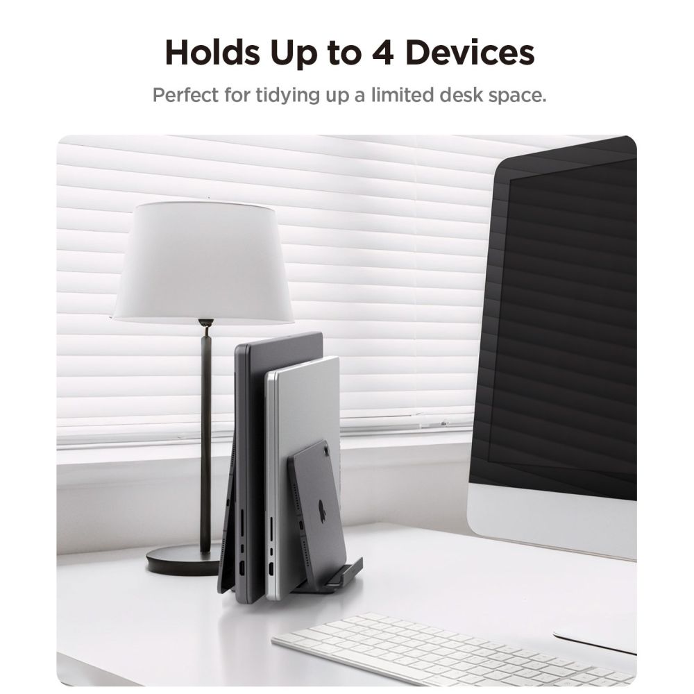  Spigen Ld208s4 laptop állvány szürke-5