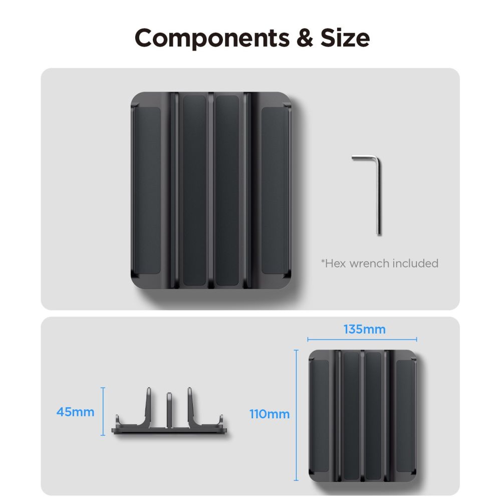  Spigen Ld208s4 laptop állvány szürke-10