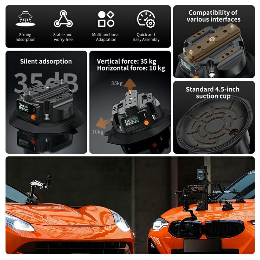 Digitális kijelzős HD akciókamerához, elektromos tapadókorongos tartó (SX-PJ01)-1