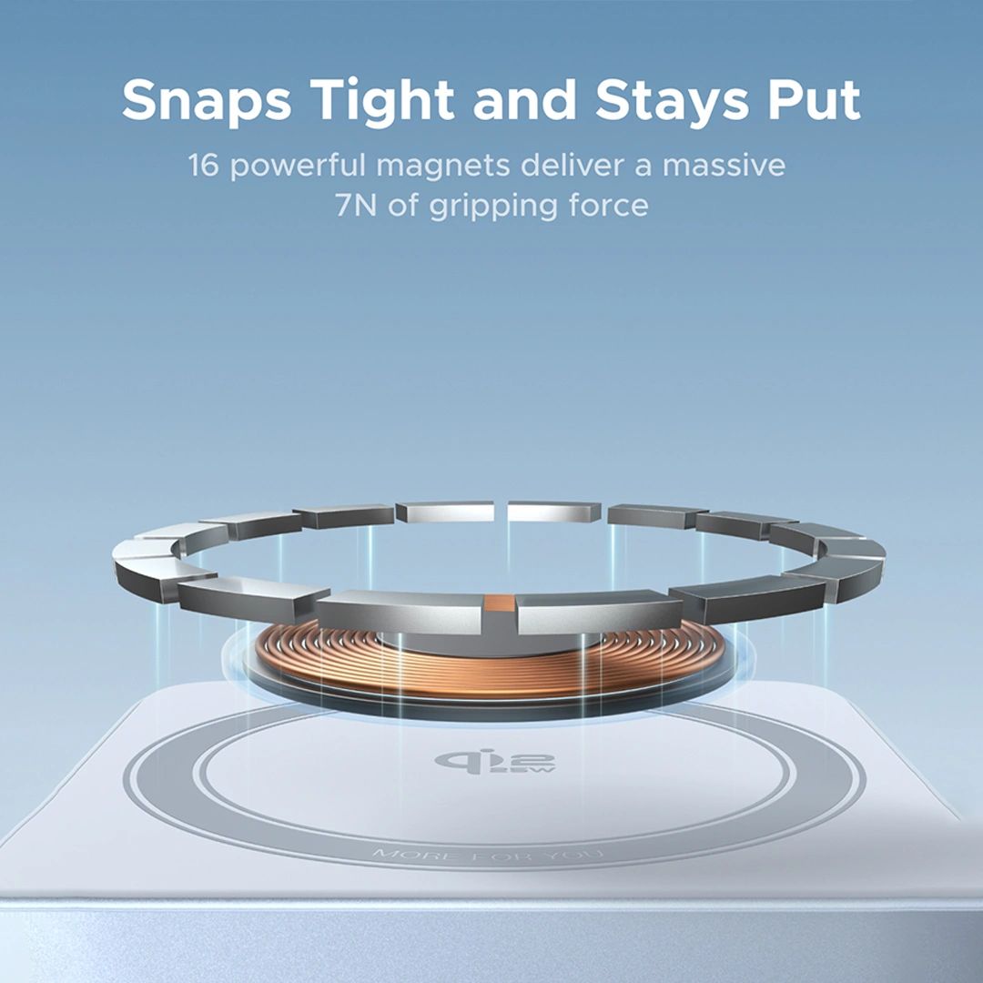 UGREEN W752 2in1 vezeték nélküli töltő állomás, 35W, 3A, 1 x USB-C, kék-3