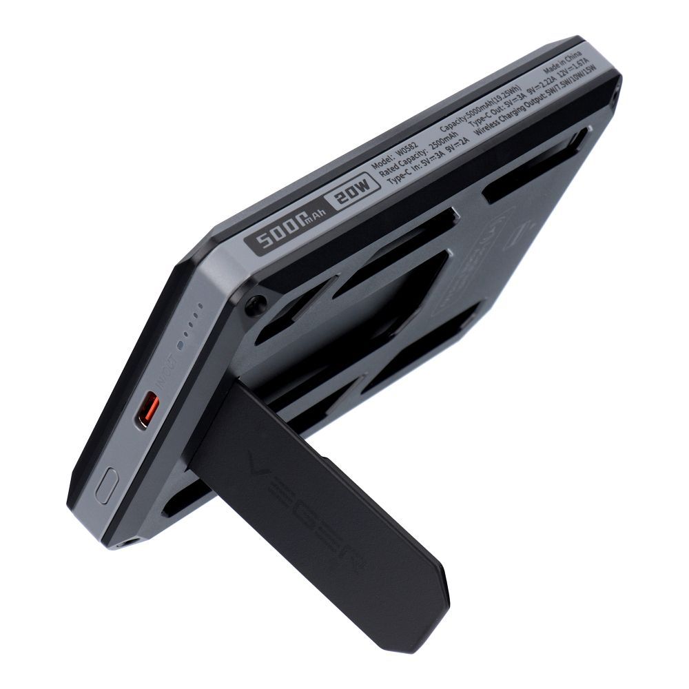 Veger Powerbank Wallet Tracker W0582 MFi PD 20W 5000 mAh fekete-1